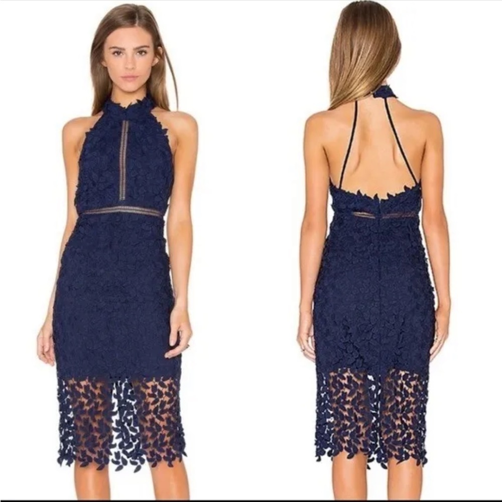 Bardot Lace Midi Dress